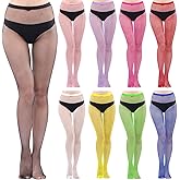 Adove Multipack Fishnet Tights for Women, Multi colored Thigh High Stockings Mesh Hight Waist Fish Nets Pantyhose