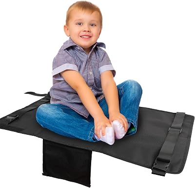 DINGBLUE Toddler Airplane Bed Extender Hammock for Kids Travel - Black