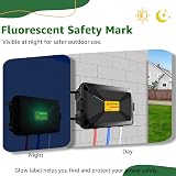 NineLeaf Extra Large Waterproof Electrical Box IP54 Weatherproof Outdoor Outlet view 6