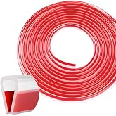 Silicone Edge Trim Self-Adhesive U Channel Silicone Edge Trim Edge Protector for Sheet Metal (Clear, Fit 1/4" - L 10')