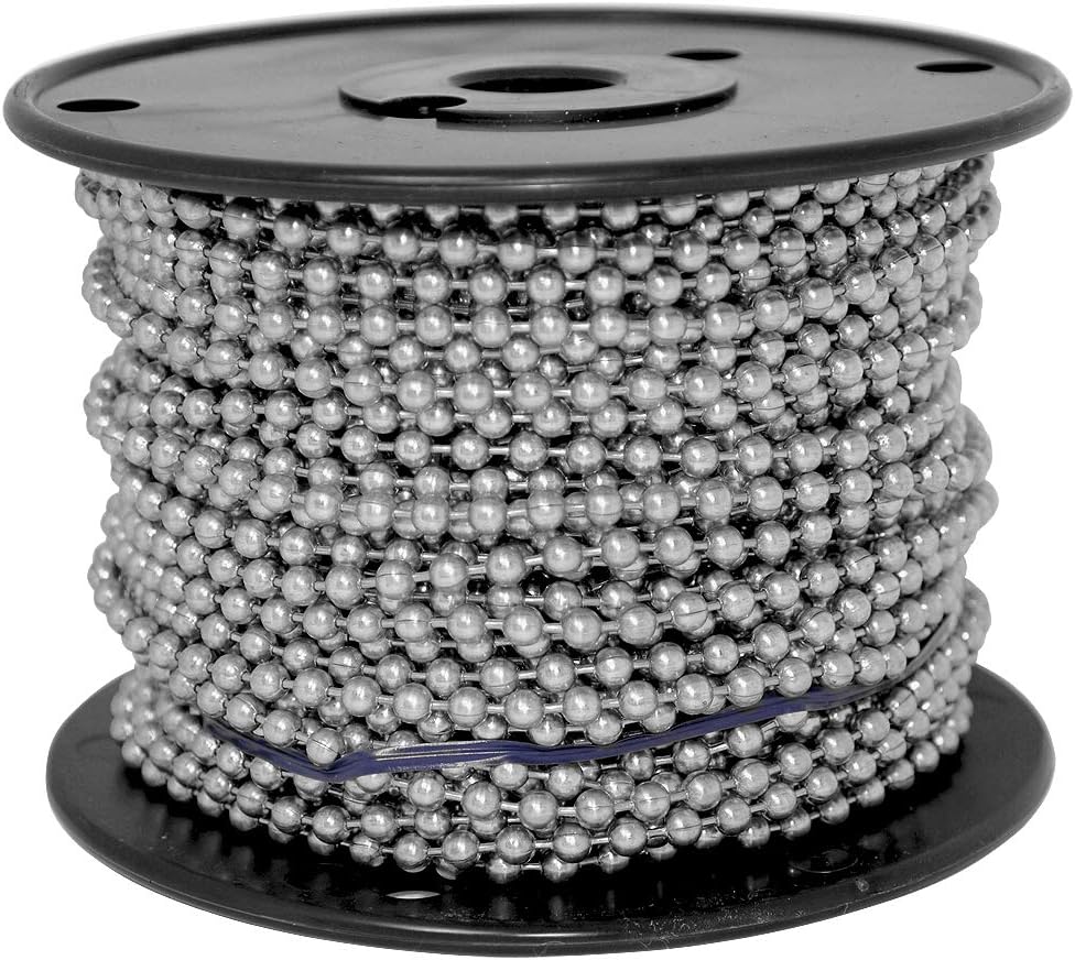 Ball Chain 6 Spool Stainless Steel 100 Feet tillescenter Chains