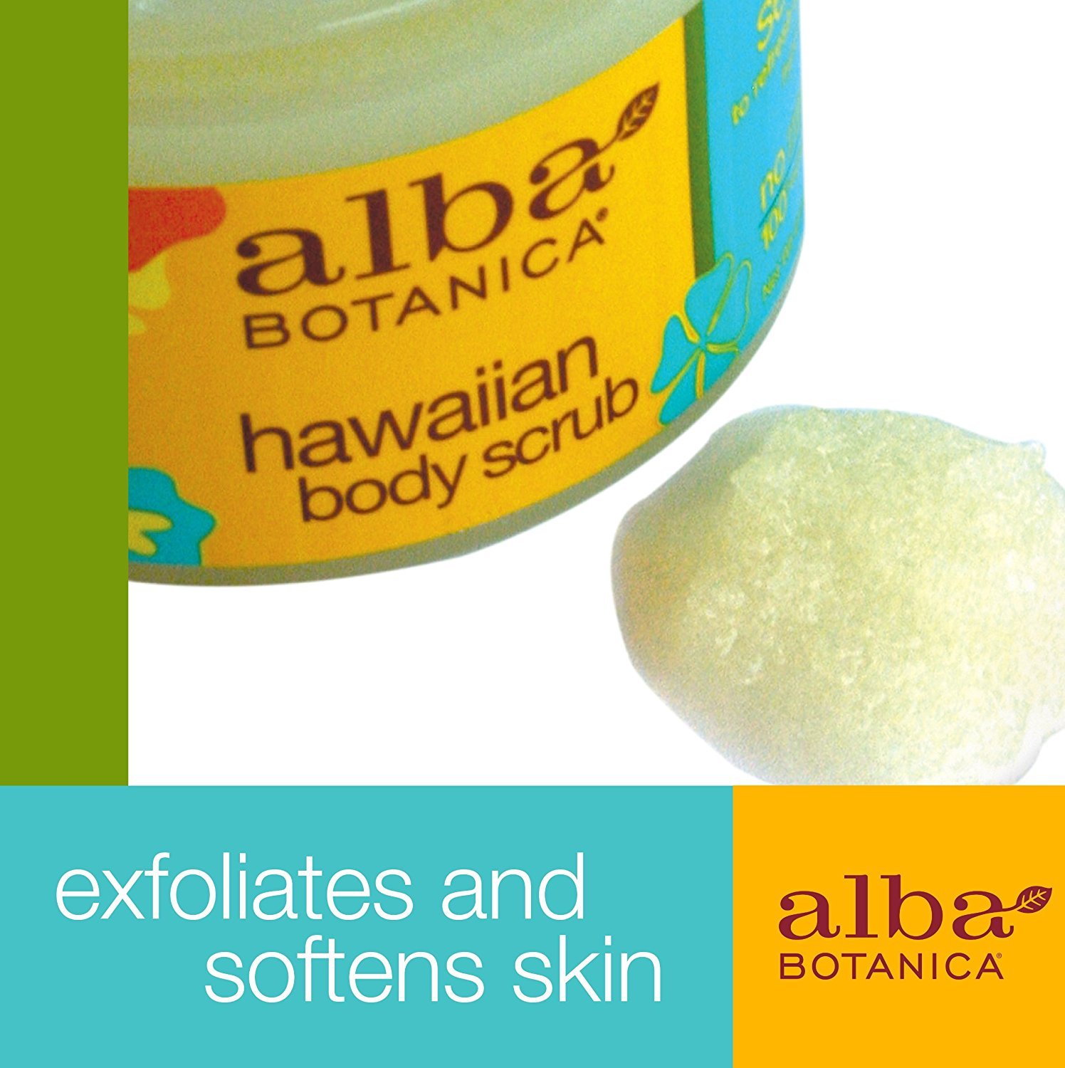 Alba Botanica Revitalizing Sea Salt Hawaiian Body Scrub, 14.5 oz. : Organic Body Scrub : Beauty