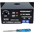 Current Sensing Relay AC Current Sensing Switch 0-30A Normally Closed Current Sensor Monitoring Relay (N30)