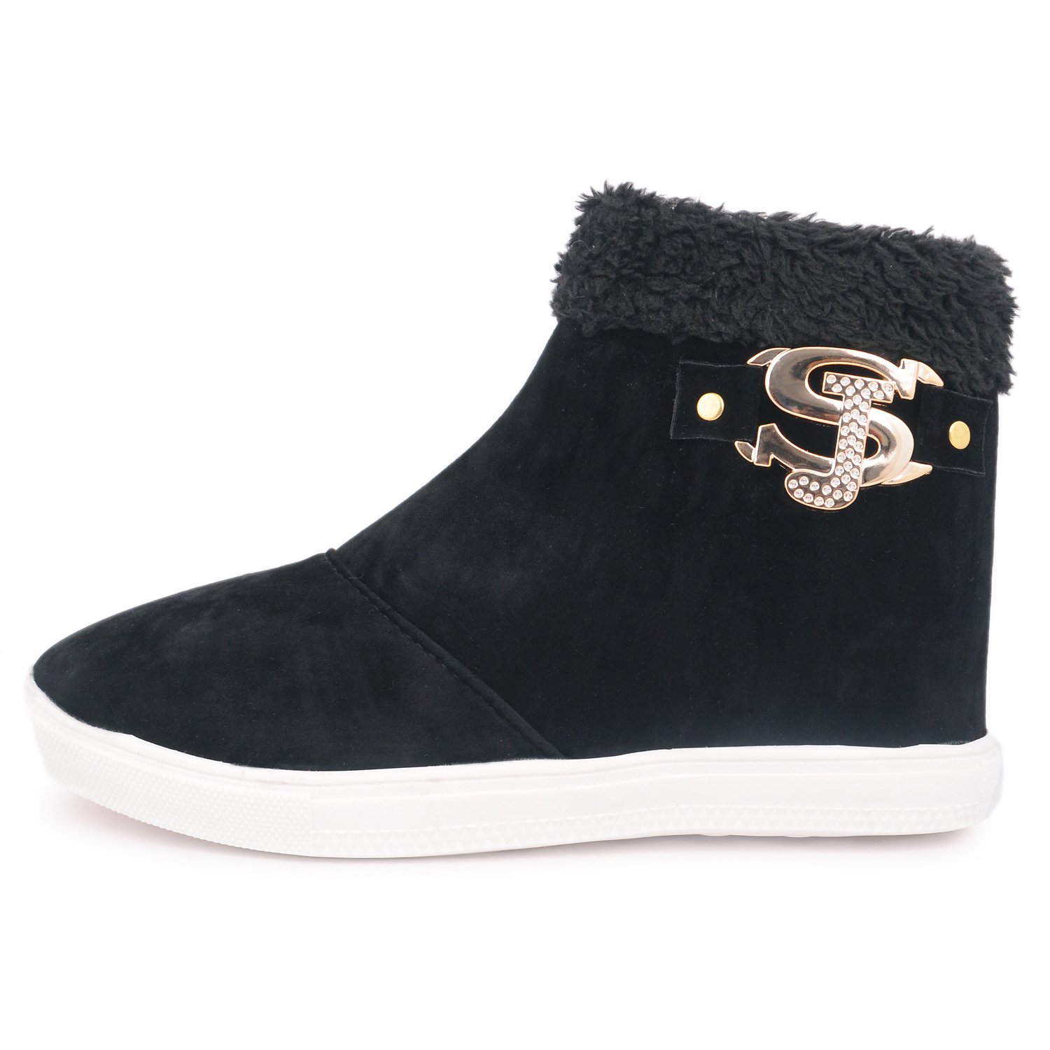 thari choice long black shoes for women and girls