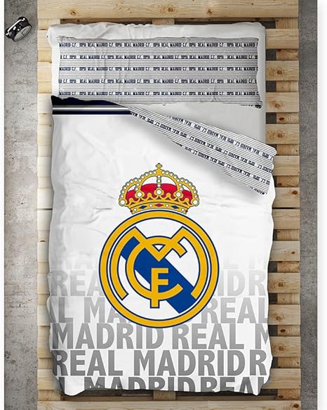 Tejidos Reina Tissues Queen Duvet Cover Escudo Real Madrid Season 2018 2019 Bed 90 Cm Amazon Co Uk Kitchen Home