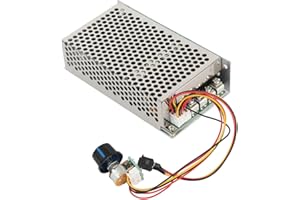 WALFRONT 10-50V 100A 5000W DC Motor Engine Speed Controller PWM Control Industrial Motor Speed Regulator for DC Brush Motor DC Lamps