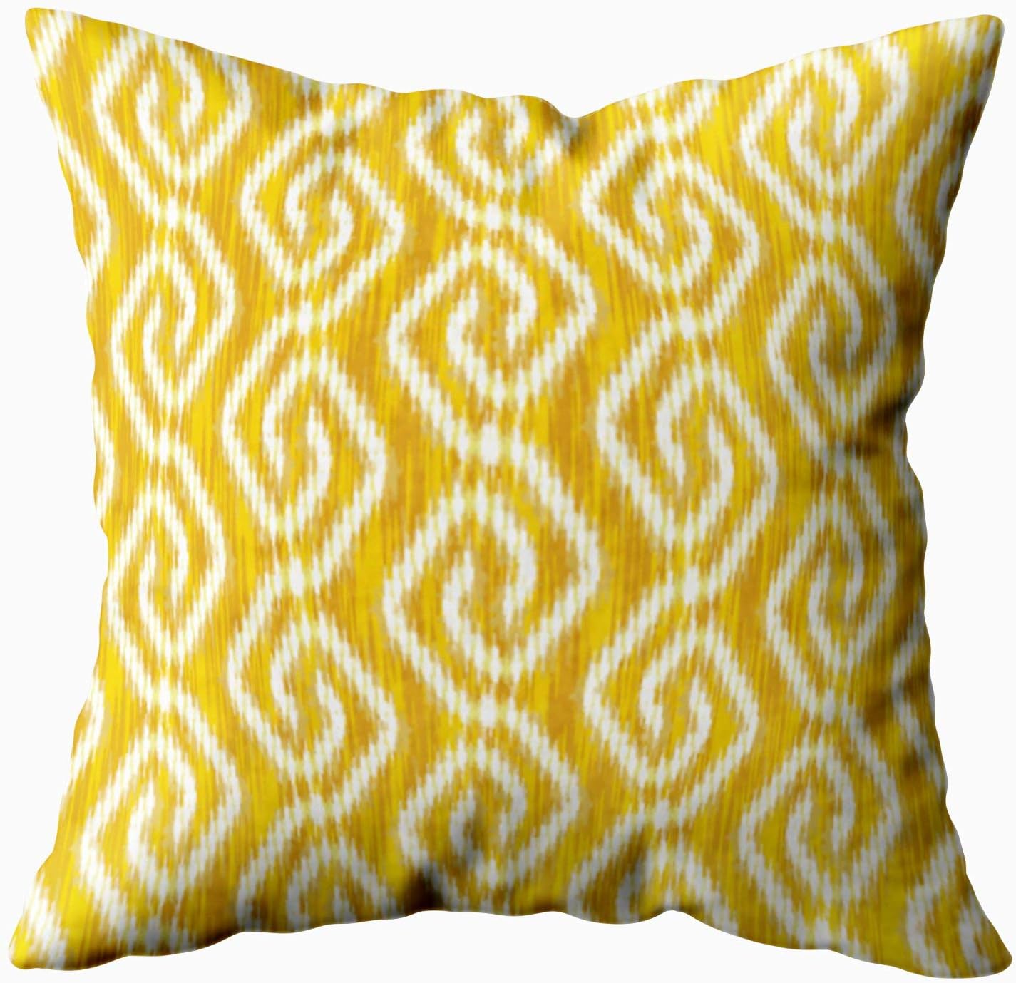 Capsceoll Art Pillow Case, Geometric Fret Background Pattern 20x20 Pillow Covers,Home Decoration Pillow Cases Zippered Covers Cushion for Sofa Couch