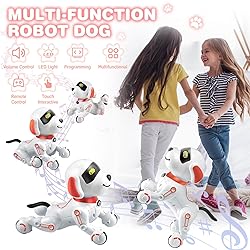 Chridark Remote Control Robot Dog Toy for Kids 5-7