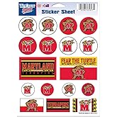 NCAA University of Maryland Vinyl Sticker Sheet, 5" x 7"
