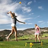 Spikeball Game Set 1 Ball Drawstring Bag Rule Book Sharks Tank Brand Spikeball view 2