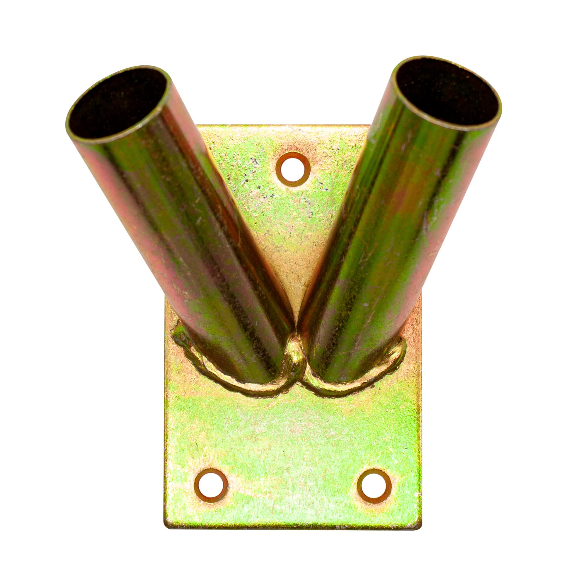 DOJA Barcelona | Flag Stand | Heavy Duty 2 Hole Outdoor Flag Bracket | Large Flag Pole Support | Flag Support, Wall Flag Support, Outdoor Flag Pole Support