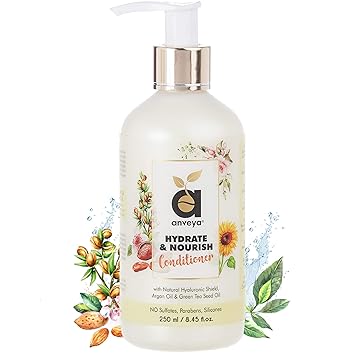 Anveya Hydrate & Nourish Conditioner, for Dry, Damaged, Frizzy Hair & Hair Fall