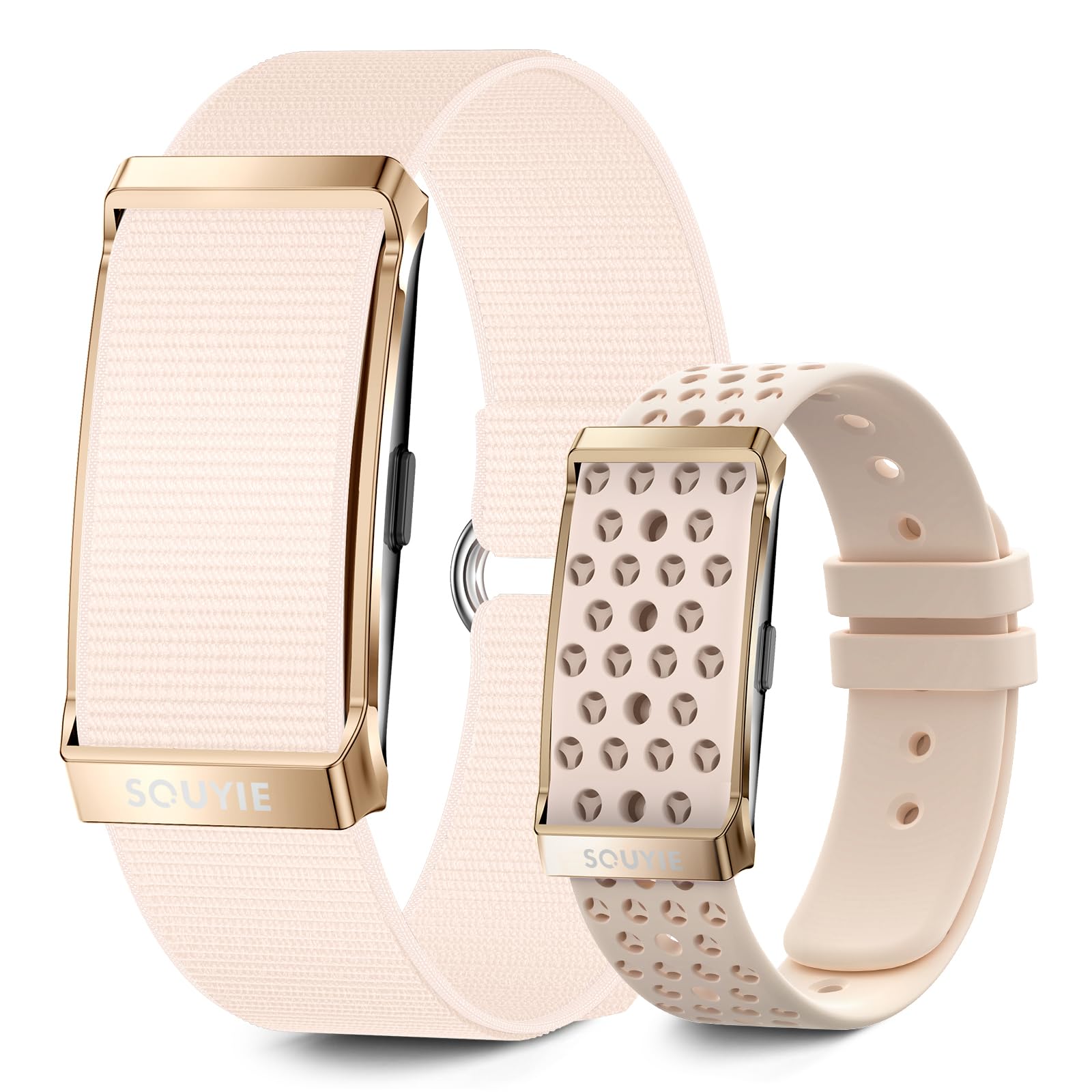 Photo 1 of Smart Bracelet for Women, Wearable Health Activity Fitness Trackers, 24/7 Continuous Heart Rate/Blood Pressure/HRV/Stress Monitor, 24H Sleep Tracker, 170+ Sports Modes Smart Band with Free APP 2 Bands