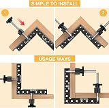 Housolution 90 Degree Positioning Squares 4 Pack 5.5 in Aluminum Corner Clamps view 5
