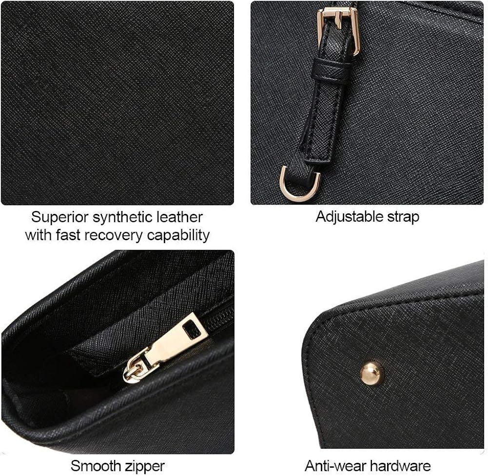 Handbags for Women Tote Bag Soft PU Leather Large Capacity Ladies Handbag Womens Top Handle Shoulder Bag For women Handbag (White) - Image 5