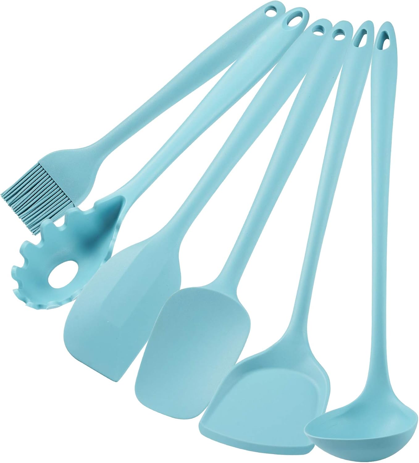 OJelay Silicone Cooking Utensil 6pcs Heat Resistant Flexible Nonstick