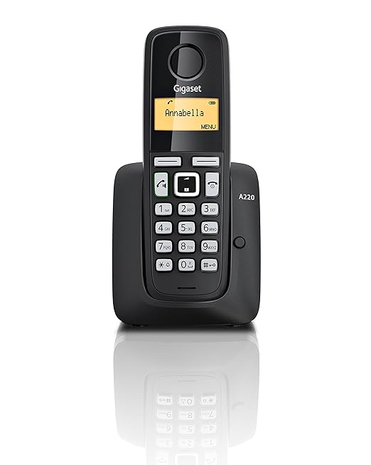 Gigaset A220 Cordless Phone (Black) Amazon.in Electronics