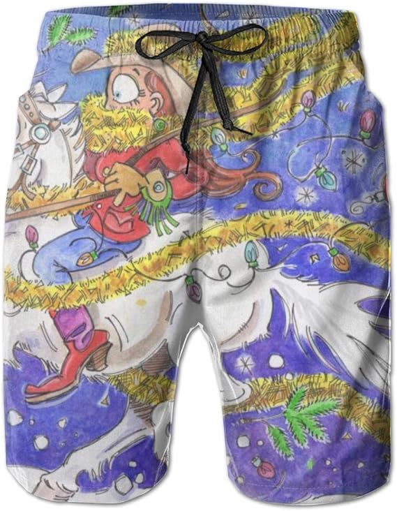 Amazon Co Jp クリスマス サーフパンツ メンズ ショーツ 水着 海水 海パン 水陸両用 通気速乾 メッシュインナー付き 水着と普段着両方 ゴムウェストビーチパンツ 服 ファッション小物