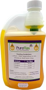 Pureflax 500ml 100% Flaxseed Oil UK Grown Pressed Omega 3 6 9 Vitamin E view 5