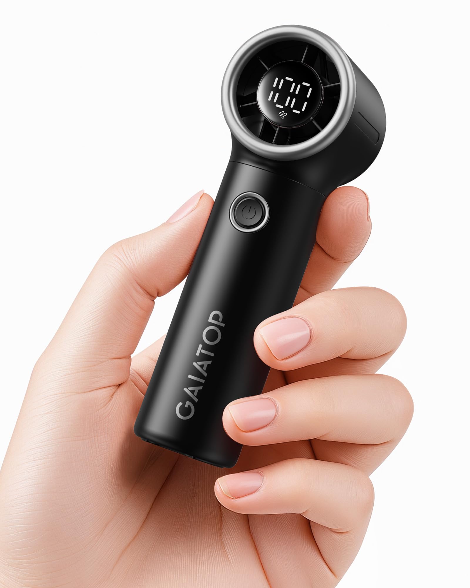 Photo 1 of Gaiatop Mini Portable Handheld Fan, 4000mAh [15h Max Runtime] Personal Turbo Fans Pocket Size, High Speed 1-100 Adjustable Small Hand Fan, Outdoor Travel Concert Essentials, Gifts for Women Men, Black