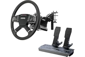 MOZA R5 Trucking Bundle - 5.5Nm Direct Drive Simulator Kit - 400mm TSW Truck Steering + SR-P Lite Pedals - PC Professional Tr