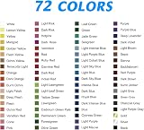 H & B 72 Colouring Pencils Oil Based Set with Colouring Book, Carry Case view 2
