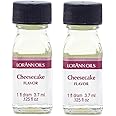 LorAnn Oils Super Strength Flavoring - Used For Candy Making, Flavoring, Baking, Hard Candy, & Flavor Oils - Bold, Natural Flavors 4X Stronger Than Extracts, Cheesecake, Pack of 2, 0.125 fl oz