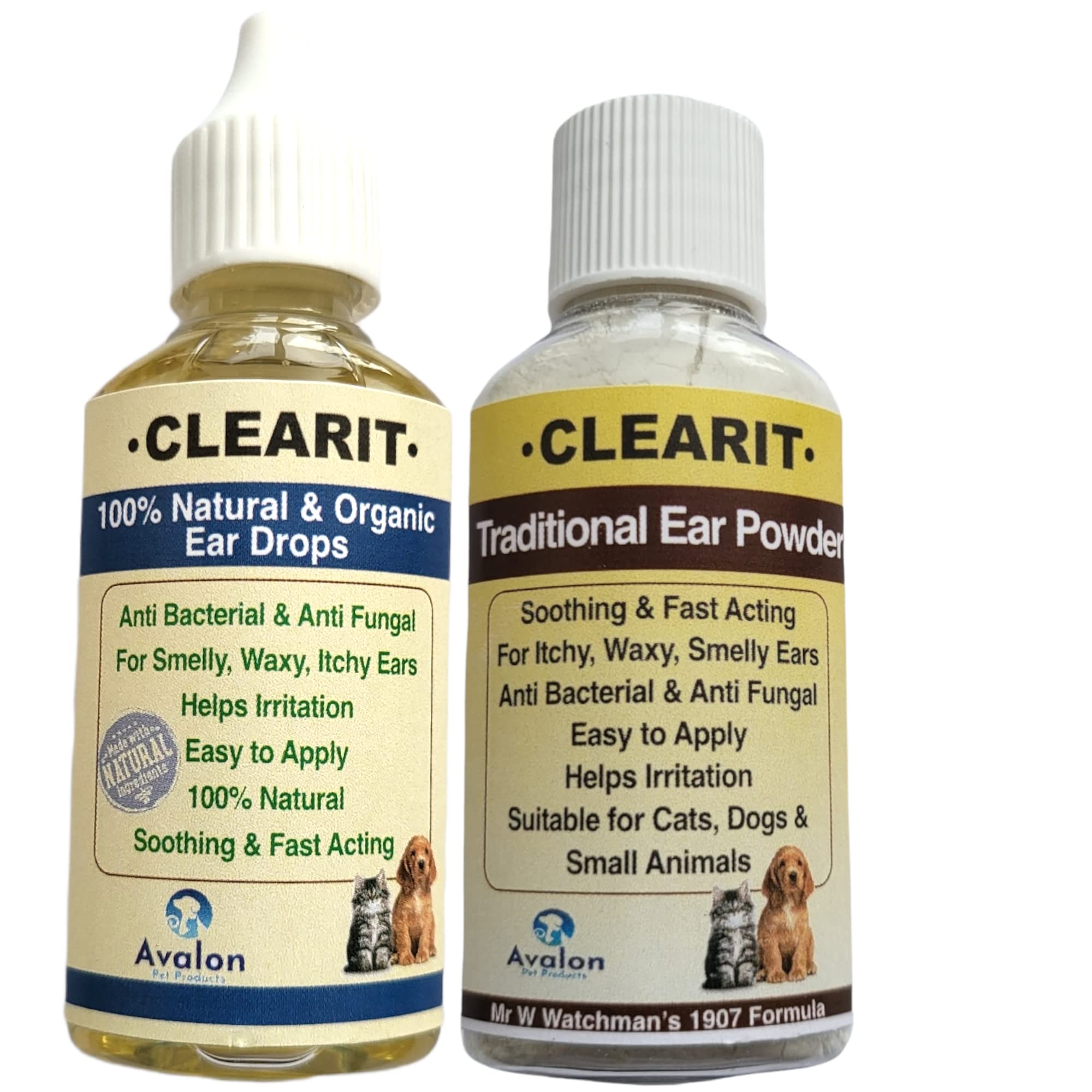 APP Clearit 20G Traditional Ear Powder & Clearit Advanced Ear Drops 30 ML