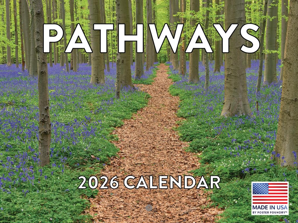 Photo 1 of Pathway Calendar 2026 Nature Monthly Wall Calender 12 Month | American Made In The USA