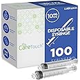 Care Touch CTSLL10 10mL Syringe Only - Luer Lock Syringe Tip (No Needle),100 Count (Pack of 1)