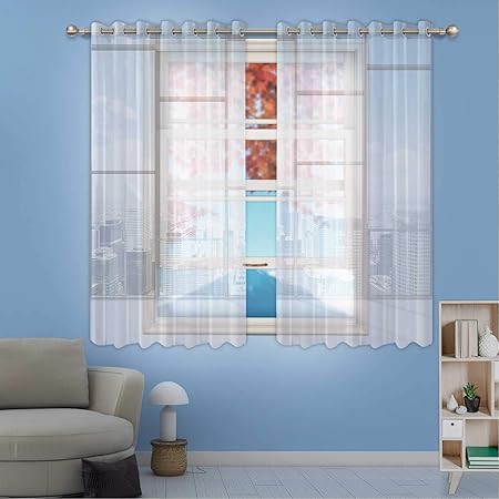 Centh Modern Dr, pequeñas Cortinas para Ventana, Oficina con Grandes