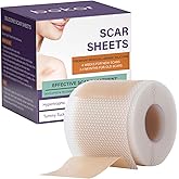 Bokor Silicone Scar Sheets, Silicone Scar Tape for Surgical Scars, Scar Removal Patches with Medical Grade Treatment (1.5M)