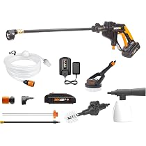 Worx WG625.4 20V Cordless HydroShot Portable Power Cleaner with Accessories Kit Battery and Charger Included