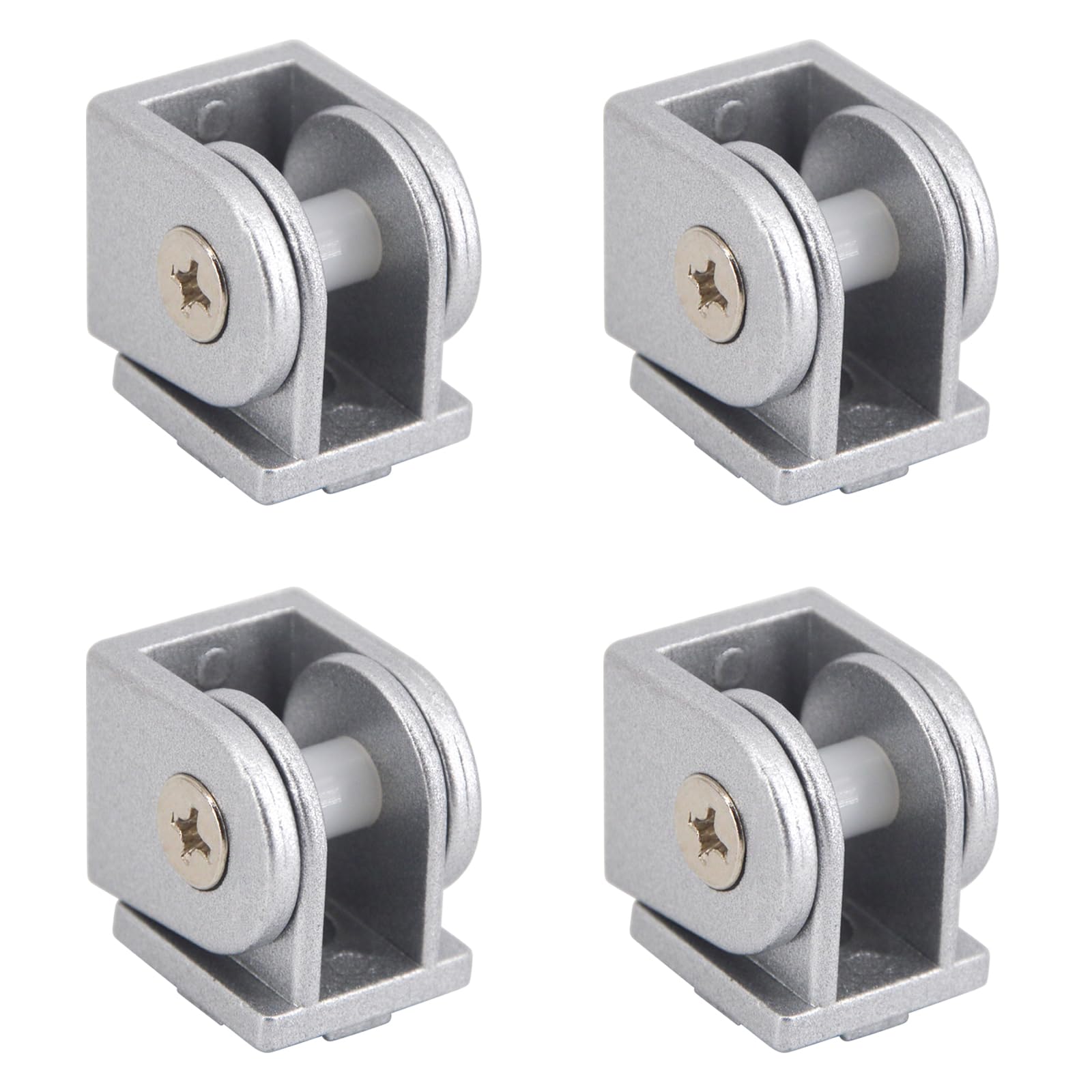 4Pcs 2020 Aluminum Profile Movable Hinge Connector Zinc Alloy 180 Degree Rotation Joint Connector — image 1