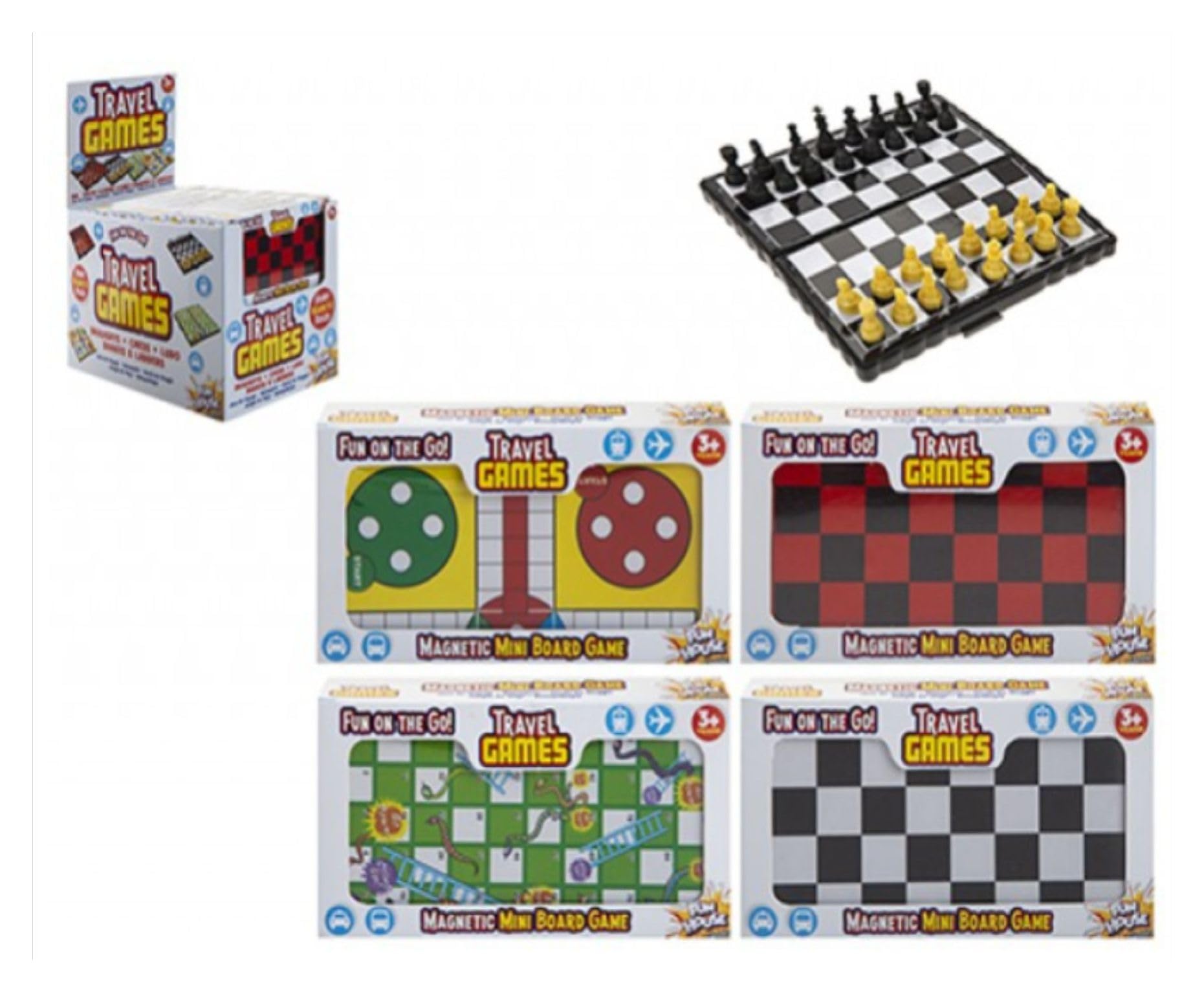 PMS 4ASST MAGNETIC TRAVEL GAMES 24ASST IN DISPLAY BOX