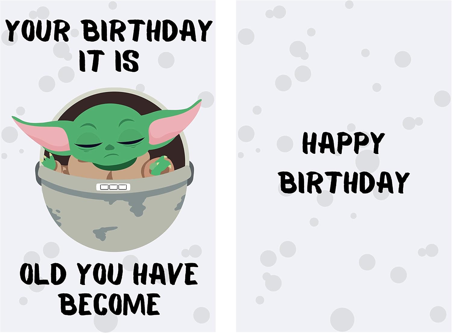 Carte D Anniversaire Amusante Pour Bebe Yoda Carte D Anniversaire Pour Bebe Yoda Carte D Anniversaire De Star Wars Carte D Anniversaire Star Wars Avec Enveloppe Amazon Ca Fournitures Pour Le Bureau