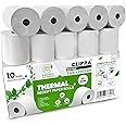 CLIPRA 3 1/8 x 230 Thermal Paper Receipt Rolls (10 PACK) [USA Based Brand] 55 GSM - Compatible with All POS Systems, Cash Registers - BPA Free, Premium Quality Receipt Paper Rolls