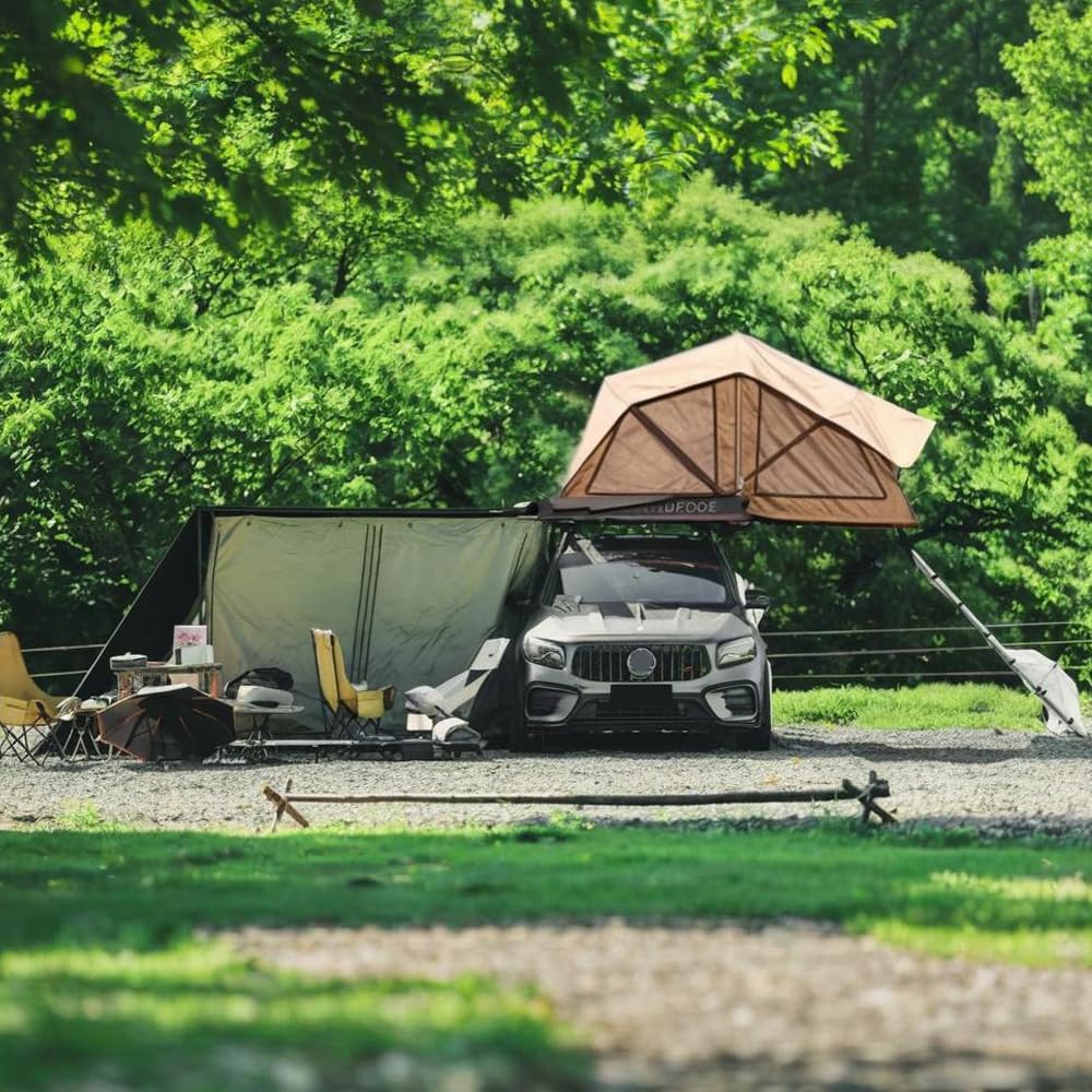 Photo 1 of *************SEE NOTES BEFORE BID**************
All-in-One Rooftop Tent - Roof top Tent with Roof Rack and Roof Terrace and Car Awaning for Van Jeep SUV Truck Car Tents for Camping,Waterproof, Windproof, Sturdy,3-4 People