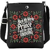 WCGXKO Book Crossbody Bag Book Gift Bookish Merch Messenger Bag For Bookworms