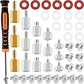 ASTARON M.2 SSD Screws Kit, PCIe NVMe M.2 SSD Mounting Screw Kit for Asus, Gigabyte, ASRock, or MSI motherboards