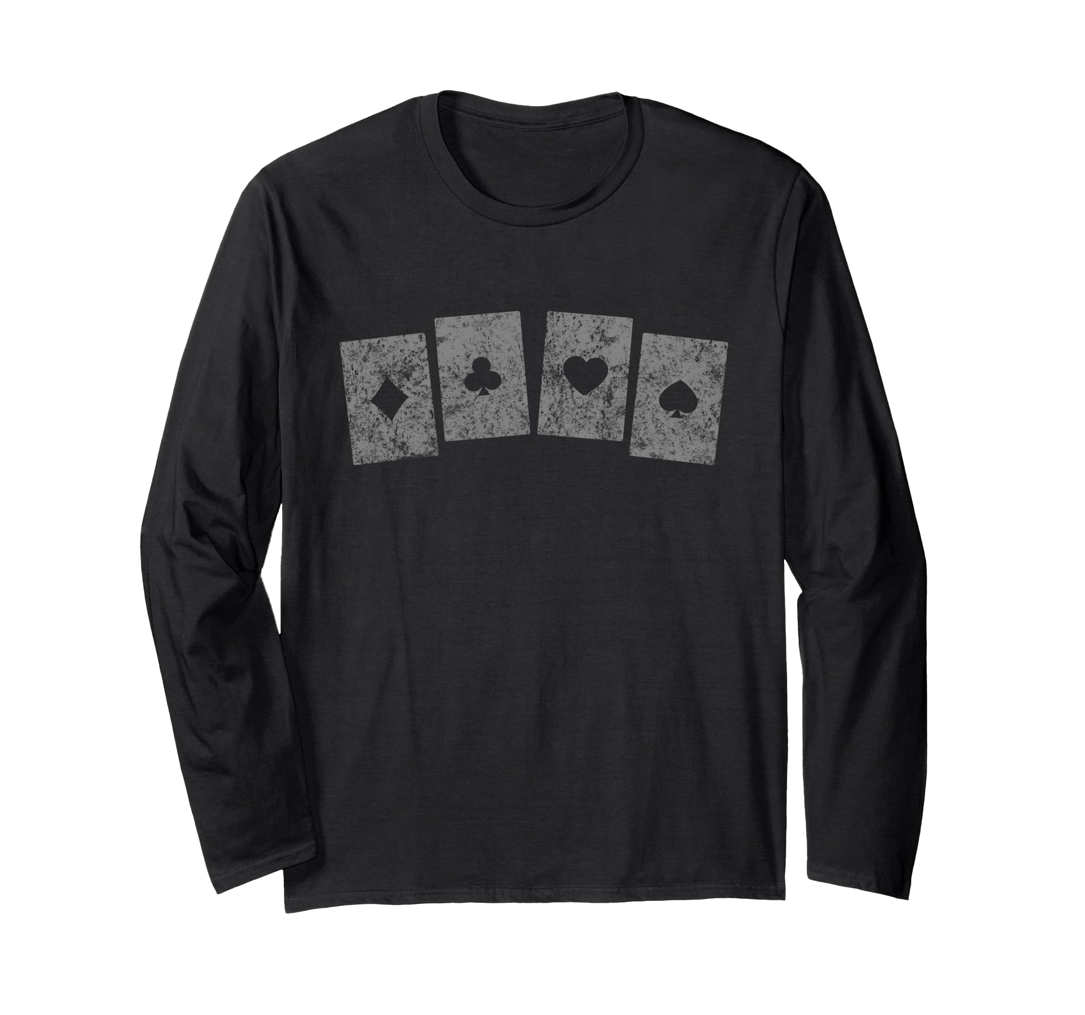 Vintage Deck of Cards Poker Gift Long Sleeve T-Shirt