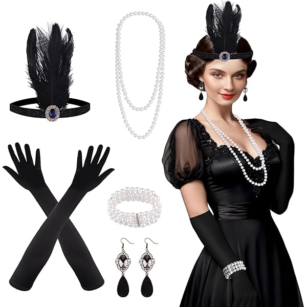 Cruella Deville Costume Accessories For Red Gloves And Pearl - Foto 6