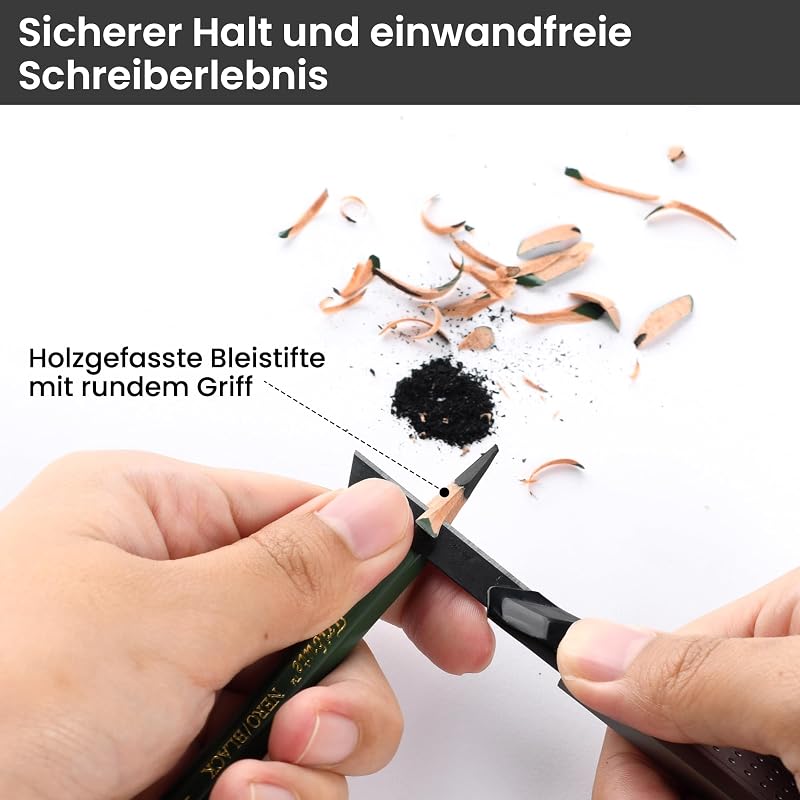 Skizzen Zeichen Bleistift Set Anfänger ideal zum Schattieren für Zeichnen, Skizzieren für Künstler, Erwachsene, Teenager (Skizzenbleistift Set 25 Stück)