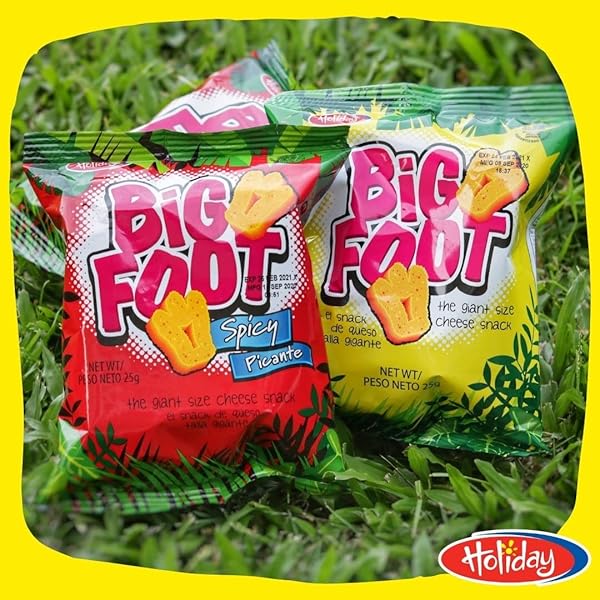 HOLIDAY BIG FOOT, THE GIANT CHEESE SNACK, 0.8 OZ, PACK OF 12