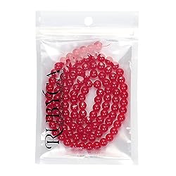 RUBYCA 1 Strand 12MM Jade Imitation Round Painted