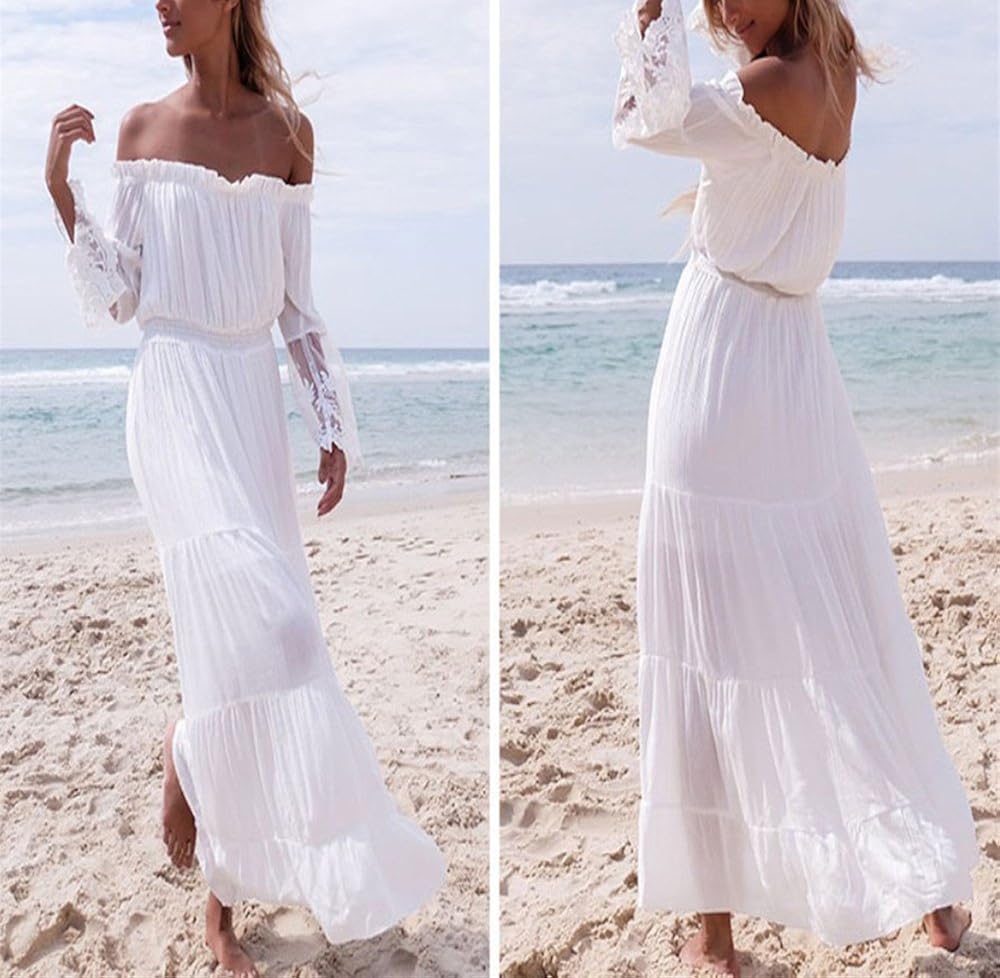 white strapless summer dress