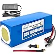 LOLRKO 36V Ebike Battery Built-in 20A BMS,Waterproof Design,Brave The Heat and Cold,1000+ Cycles,for 250W 350W 500W 750w Motor,Perfect for Electric Bike (36V10Ah(250-750W))