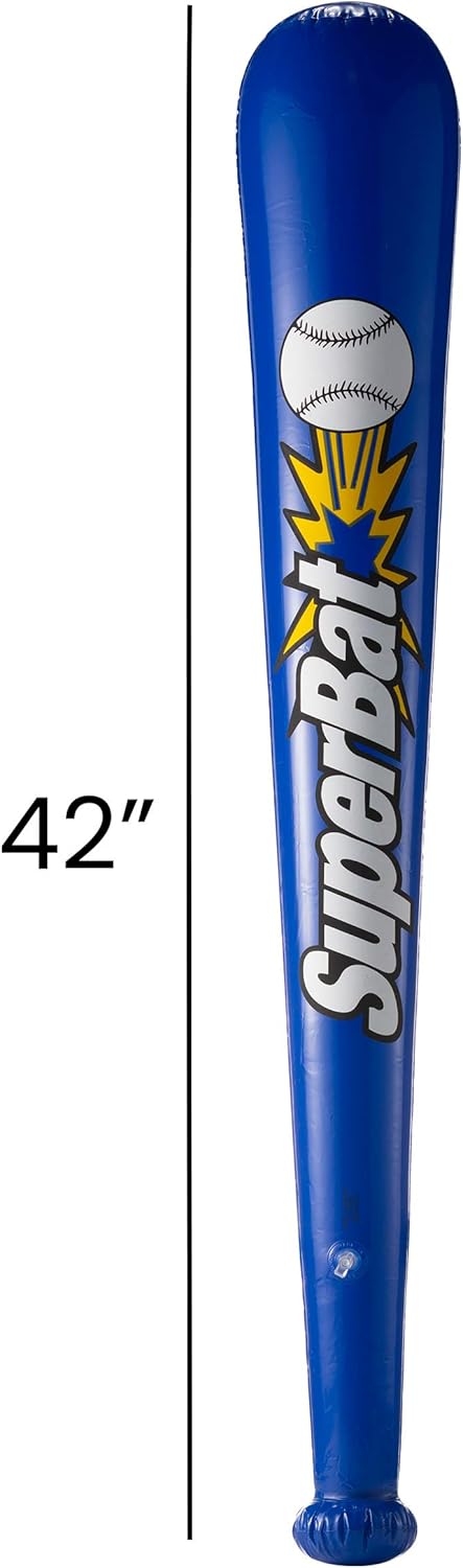 Bedwina Inflatable Baseball Bats in Bulk - (Pack of 12) - Giant 42 Inch Baseball Party Favors for Kids, Sports Theme Toy Party Supplies and Birthday Party Decorations: Toys & Games