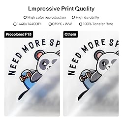 Procolored F13 Panda DTF Printer A3 L1800 Apparel