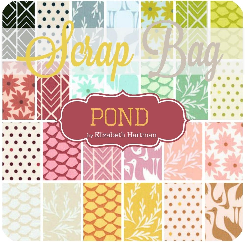 United Notions Pond Scrap Bag (Approx 2 Yards) by Elizabeth Hartman - Moda DIY Quilt Fabric